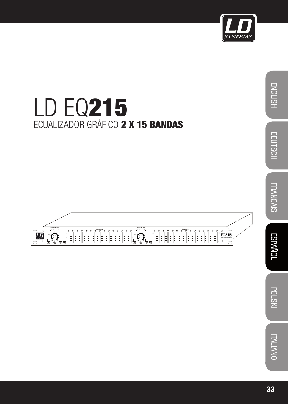 Ld eq 215 | LD Systems EQ 215 User Manual | Page 33 / 64