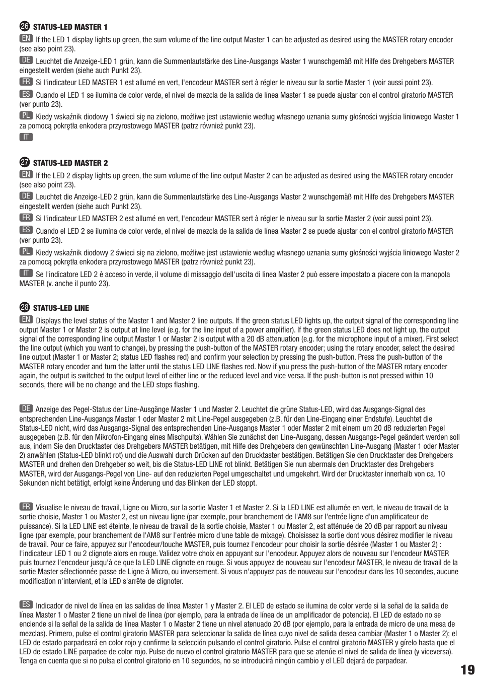 LD Systems AM 8 User Manual | Page 19 / 64