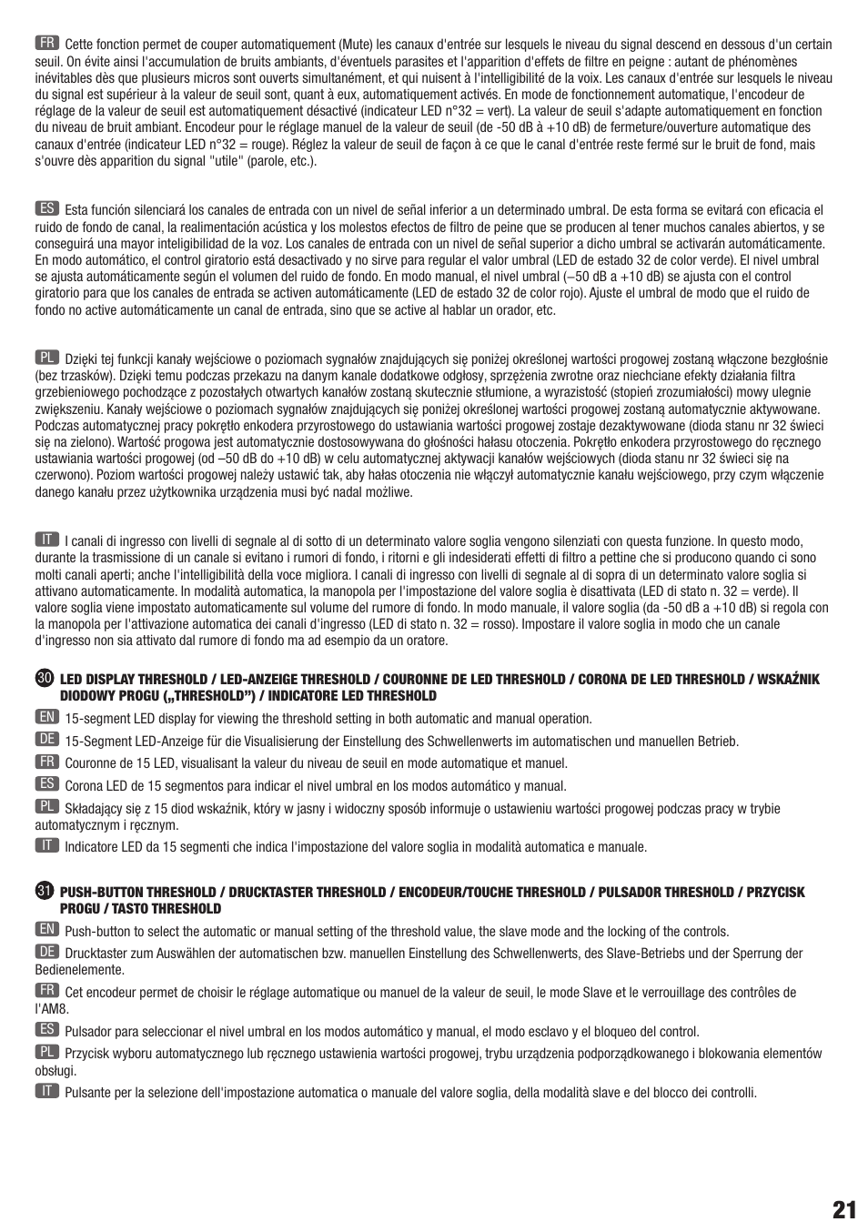 LD Systems AM 8 User Manual | Page 21 / 64