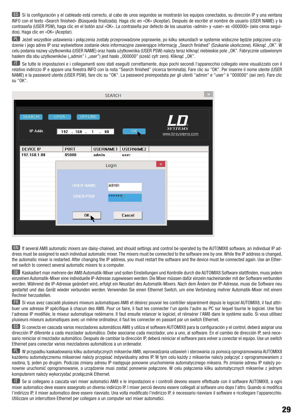 LD Systems AM 8 User Manual | Page 29 / 64