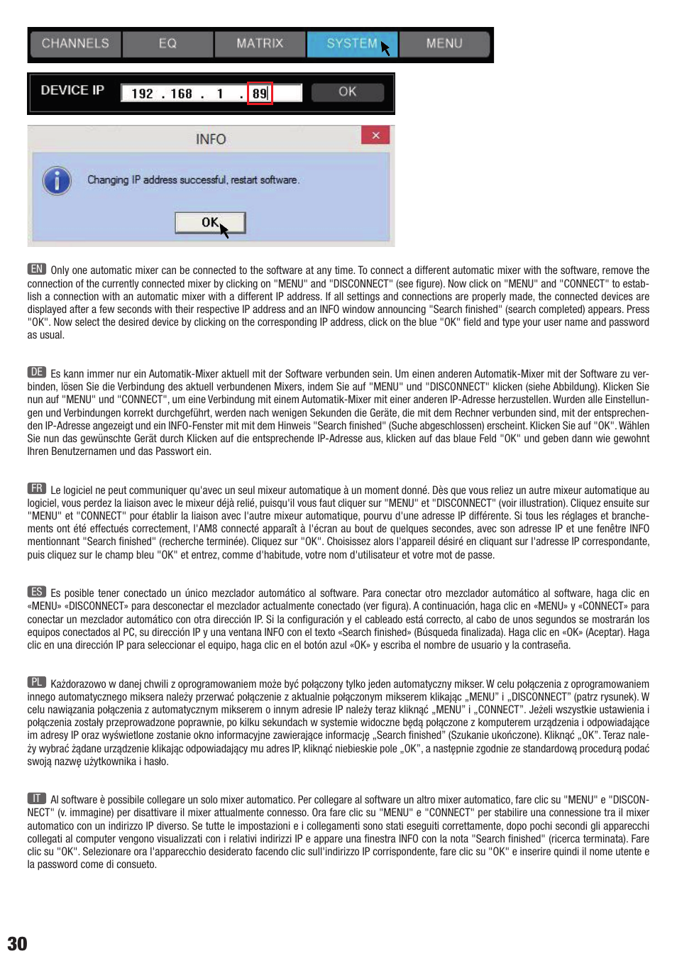 LD Systems AM 8 User Manual | Page 30 / 64