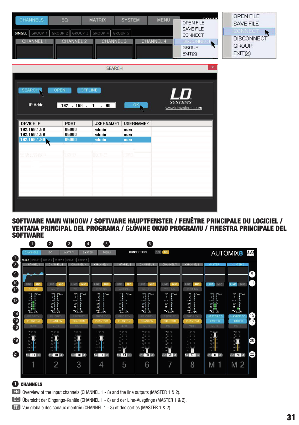 LD Systems AM 8 User Manual | Page 31 / 64