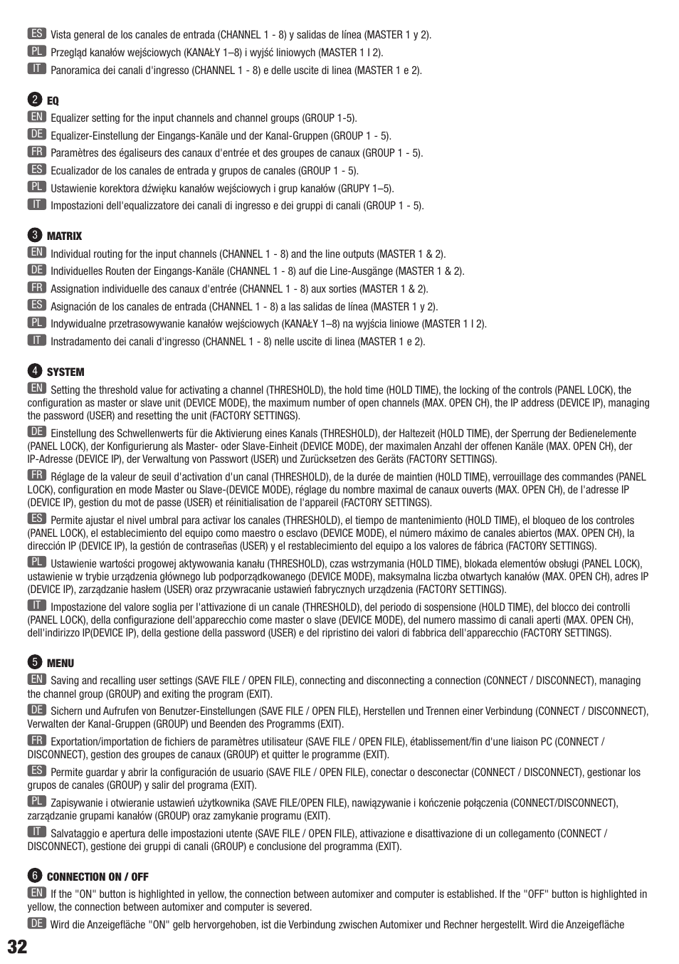 LD Systems AM 8 User Manual | Page 32 / 64