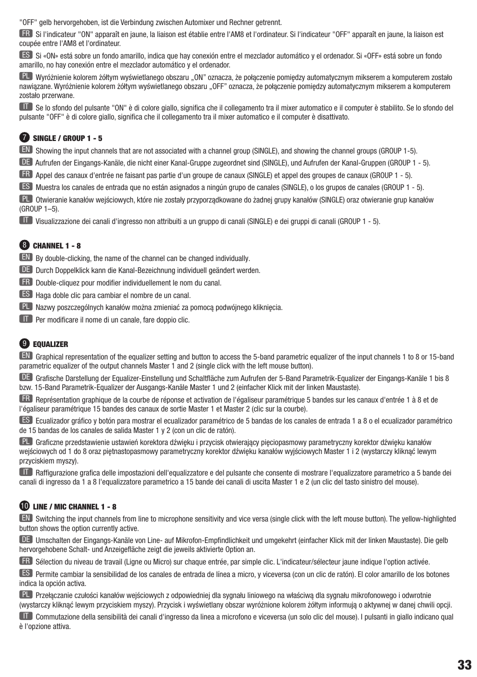 LD Systems AM 8 User Manual | Page 33 / 64