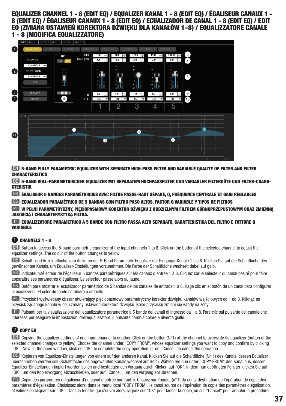 LD Systems AM 8 User Manual | Page 37 / 64