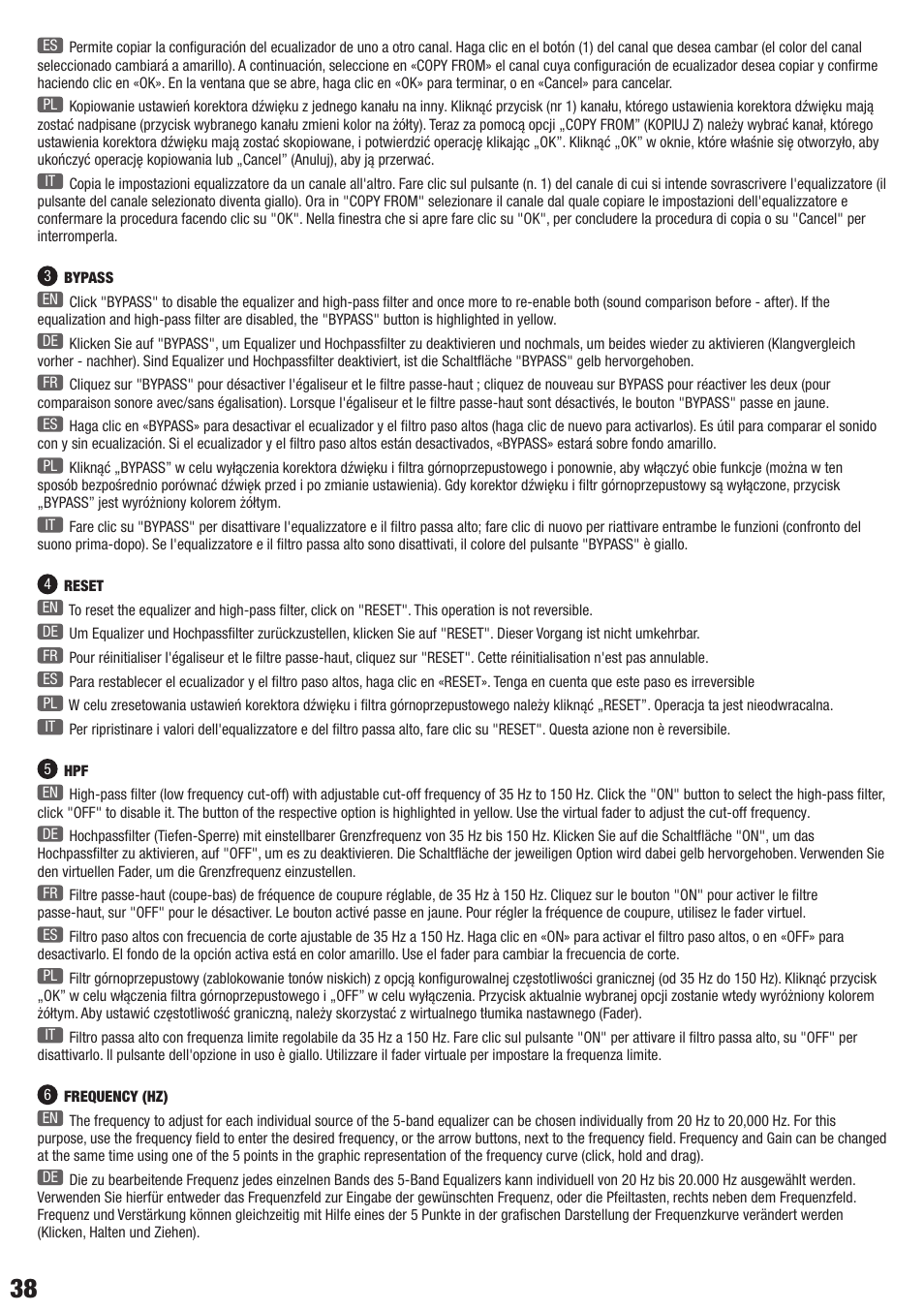 LD Systems AM 8 User Manual | Page 38 / 64