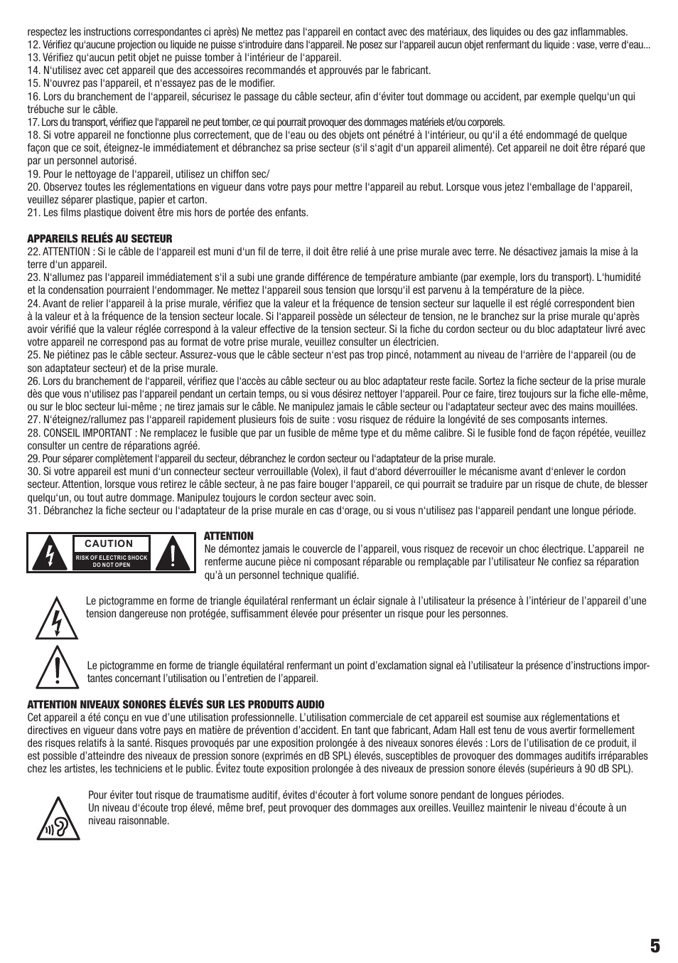 LD Systems AM 8 User Manual | Page 5 / 64