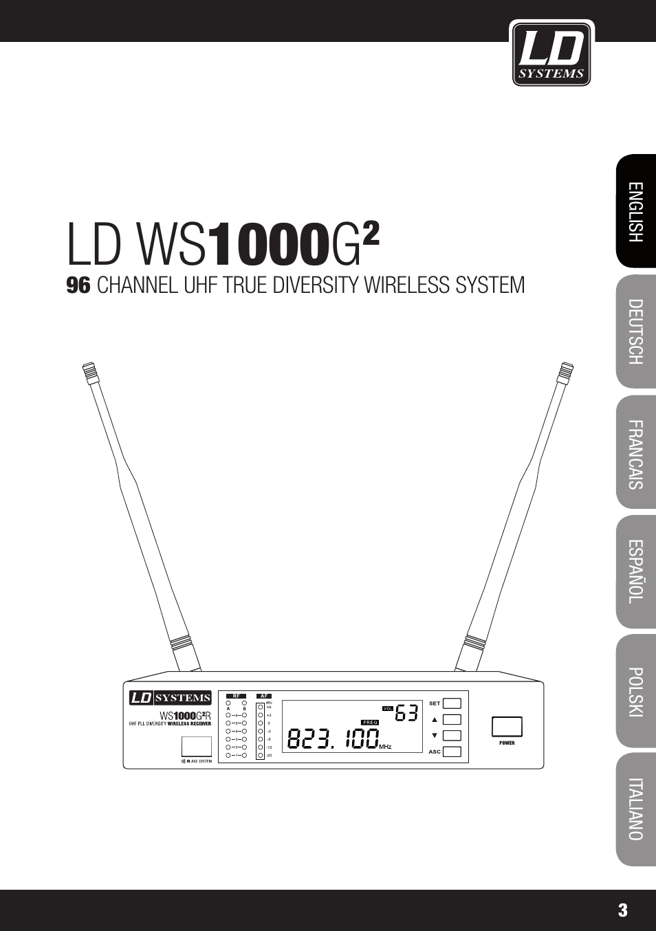 Ld ws 1000 g | LD Systems WS 1000 G2 User Manual | Page 3 / 160