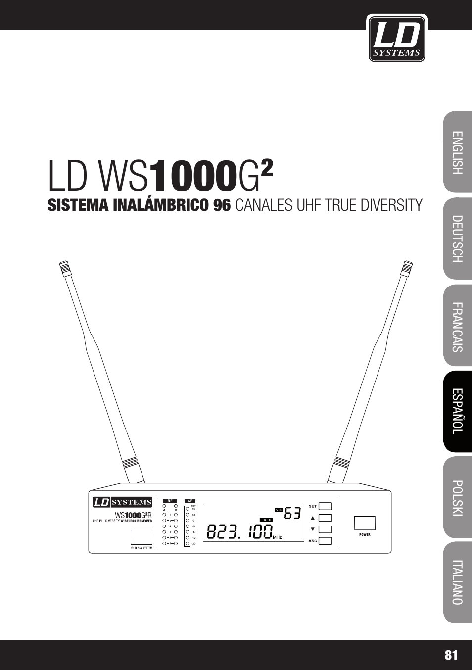 Ld ws 1000 g | LD Systems WS 1000 G2 User Manual | Page 81 / 160