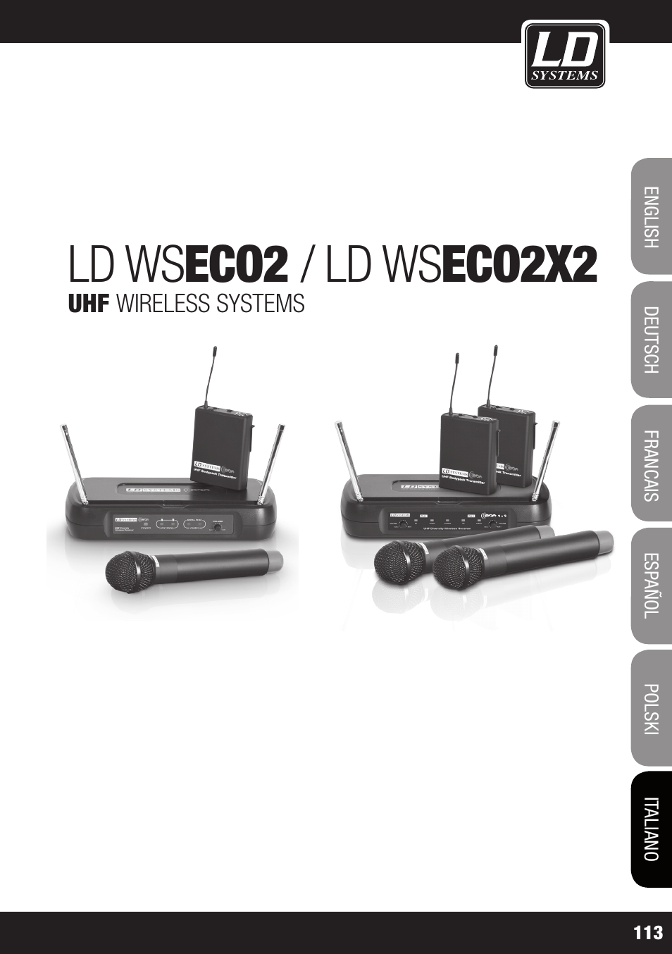 Ld ws eco2 / ld ws eco2x2 | LD Systems ECO 2X2 User Manual | Page 113 / 136