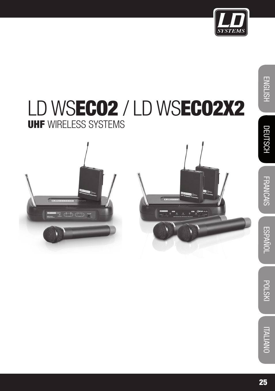 Ld ws eco2 / ld ws eco2x2 | LD Systems ECO 2X2 User Manual | Page 25 / 136