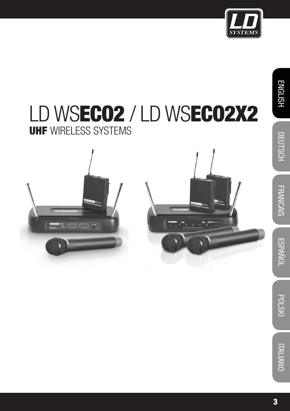 Ld ws eco2 / ld ws eco2x2 | LD Systems ECO 2X2 User Manual | Page 3 / 136