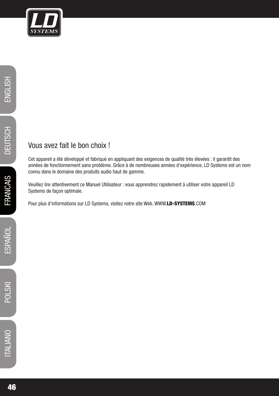 LD Systems ECO 2X2 User Manual | Page 46 / 136