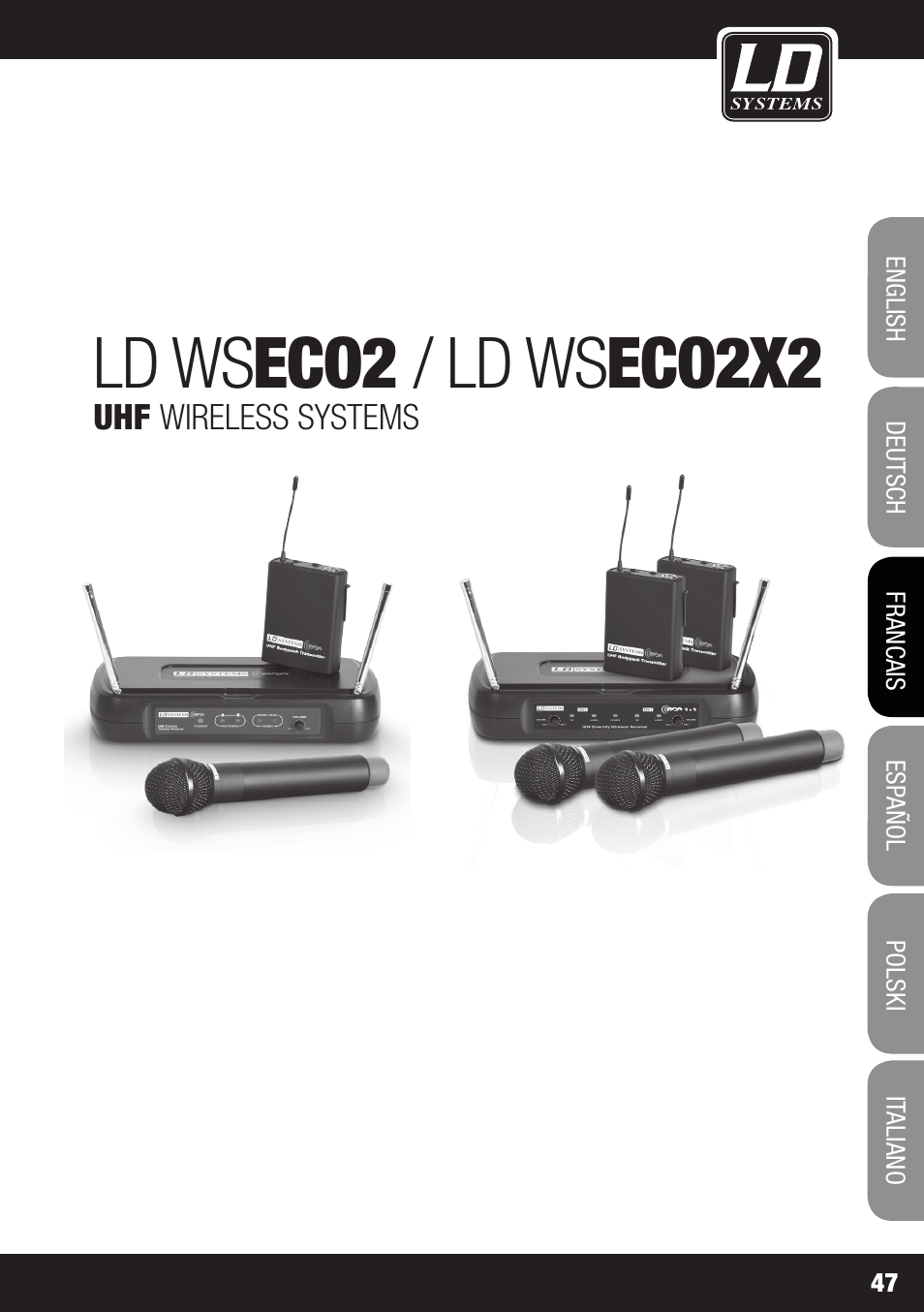Ld ws eco2 / ld ws eco2x2 | LD Systems ECO 2X2 User Manual | Page 47 / 136