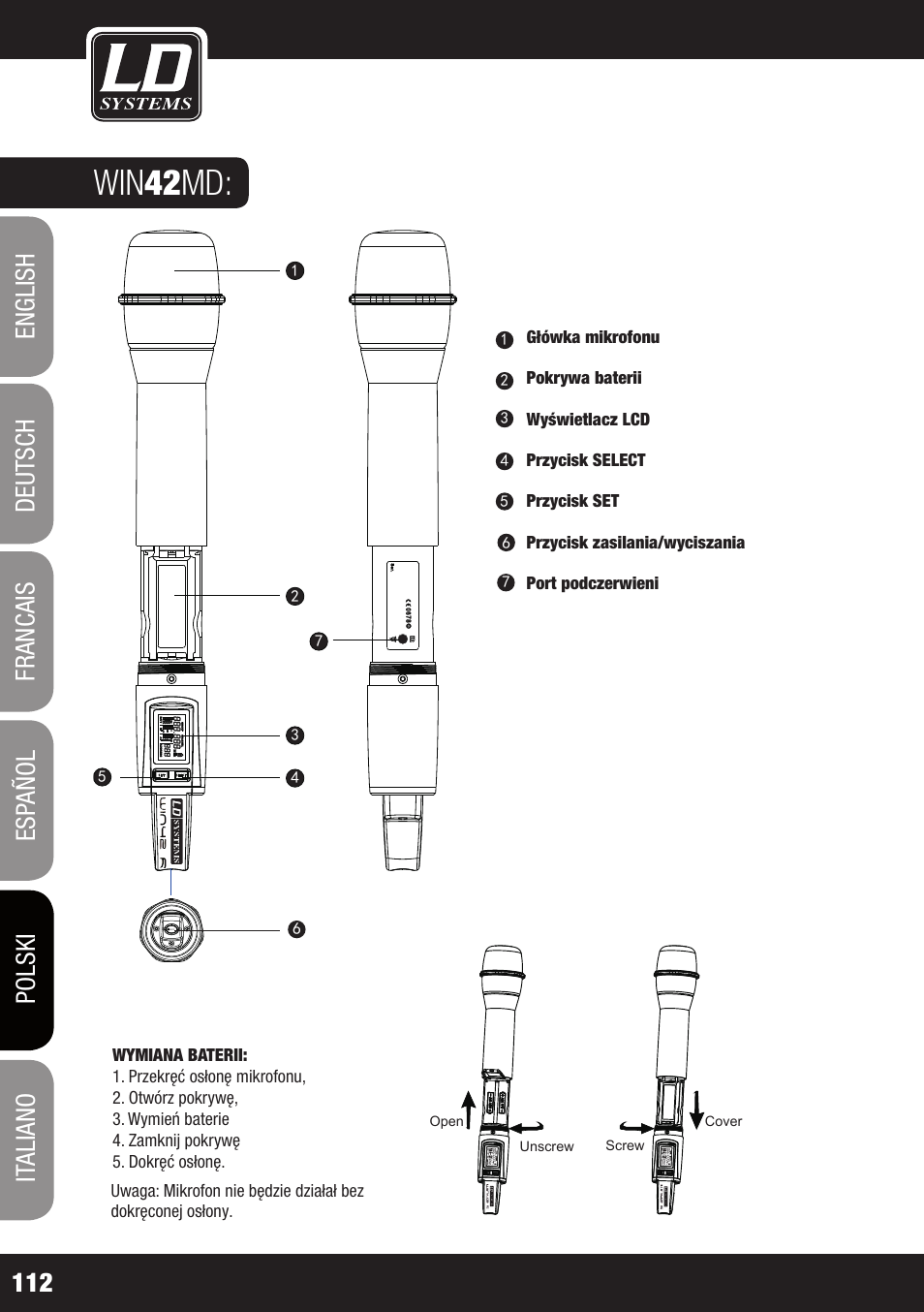 Win 42 md | LD Systems WIN 42 User Manual | Page 112 / 146