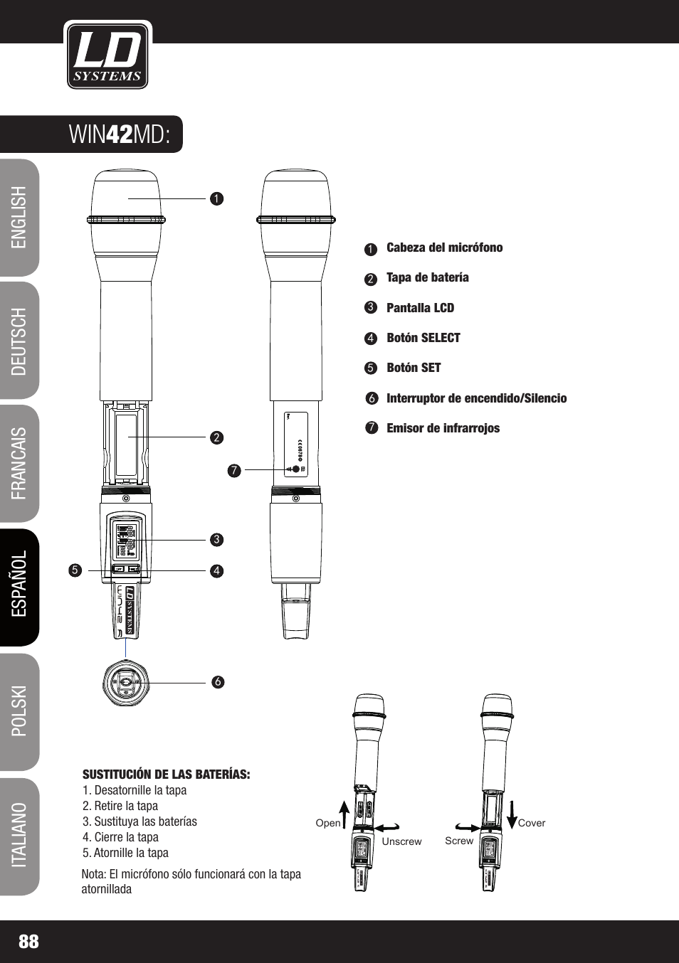 Win 42 md | LD Systems WIN 42 User Manual | Page 88 / 146