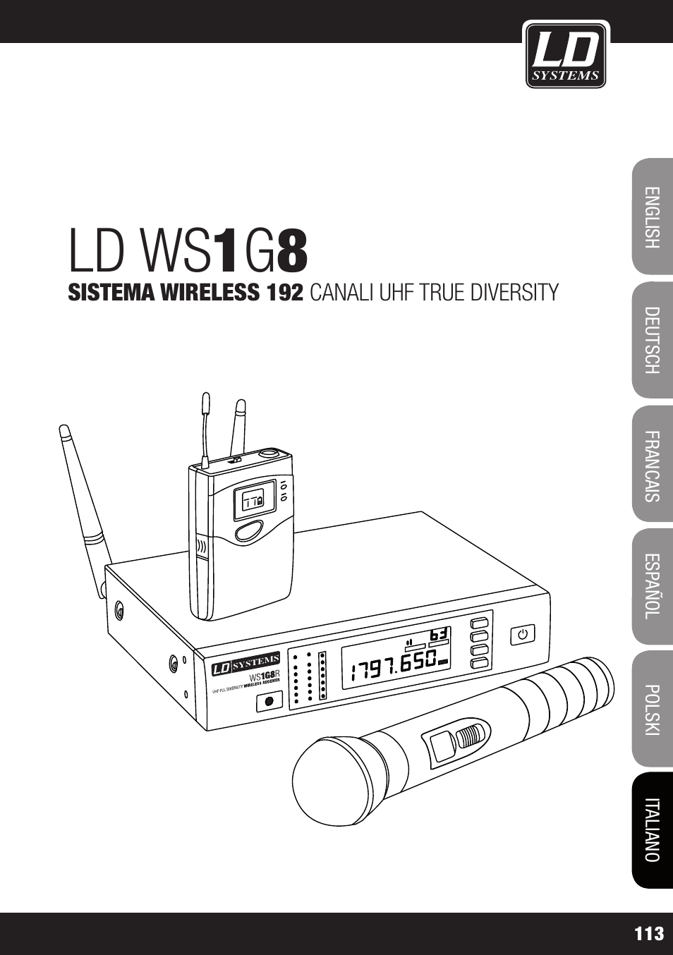 Ld ws 1 g 8 | LD Systems WS 1G8 User Manual | Page 113 / 136