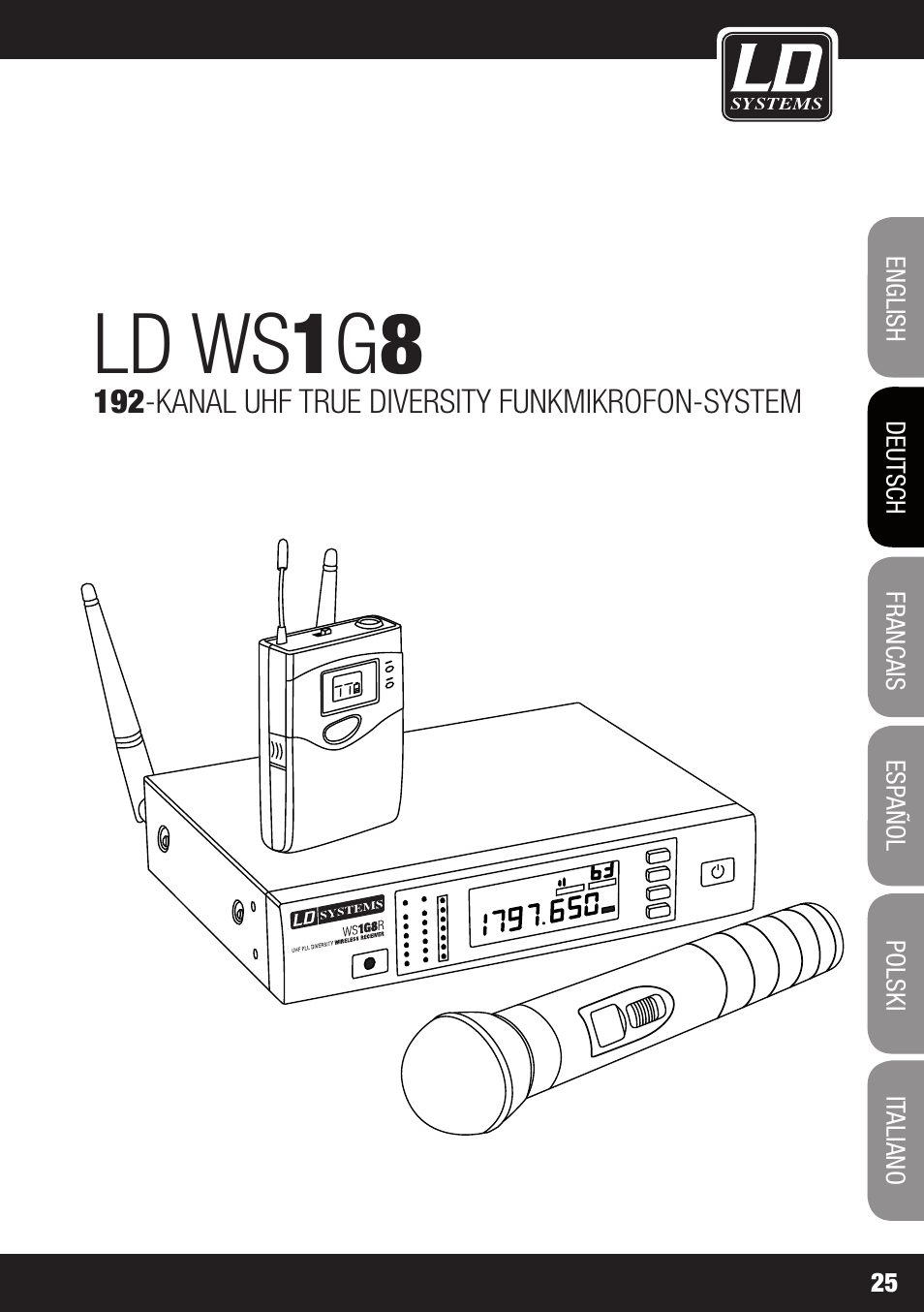 Ld ws 1 g 8 | LD Systems WS 1G8 User Manual | Page 25 / 136