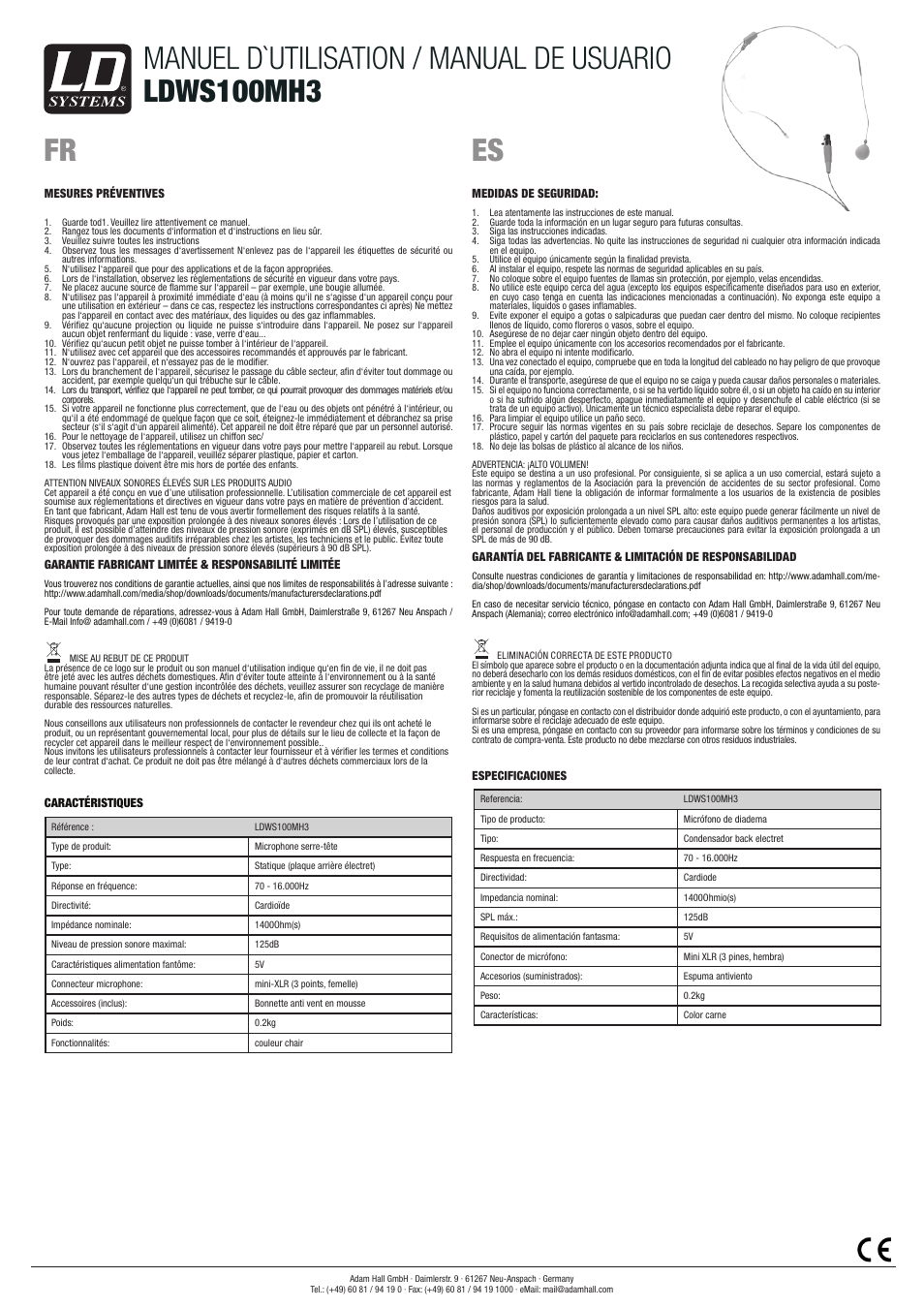 LD Systems WS 100 MH 3 User Manual | Page 2 / 2