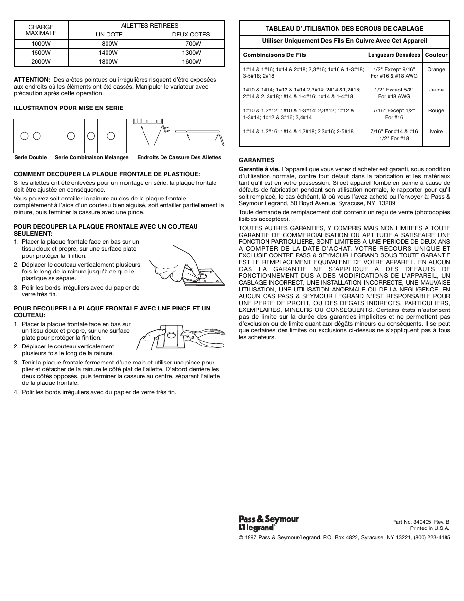 Legrand 92080GRY User Manual | Page 4 / 4
