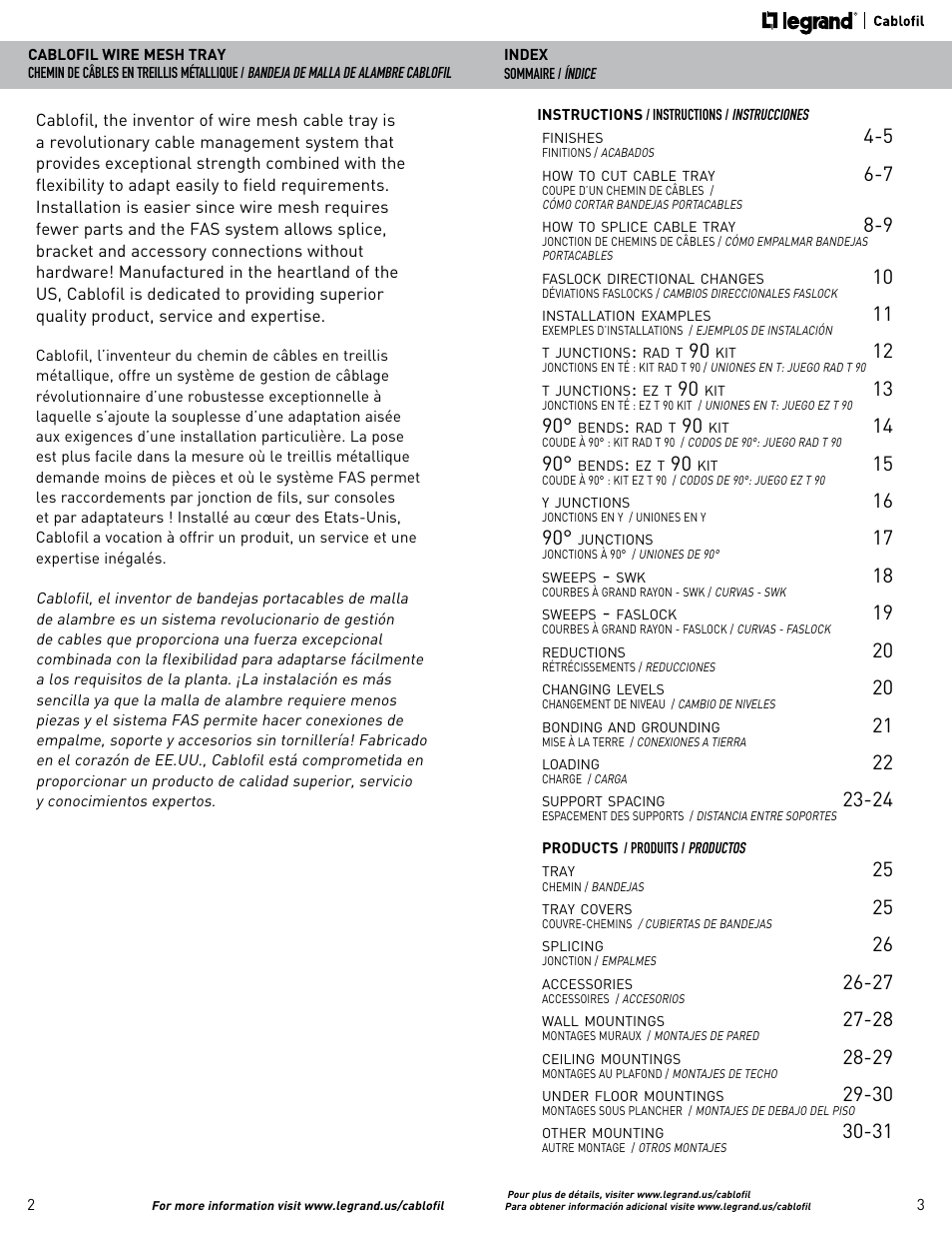 Legrand FAS L User Manual | Page 2 / 17