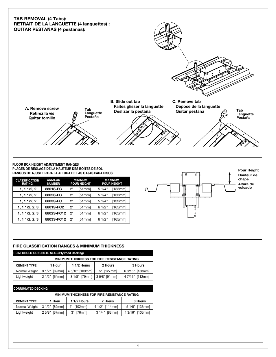 Legrand 8801S-FC Series User Manual | Page 4 / 8