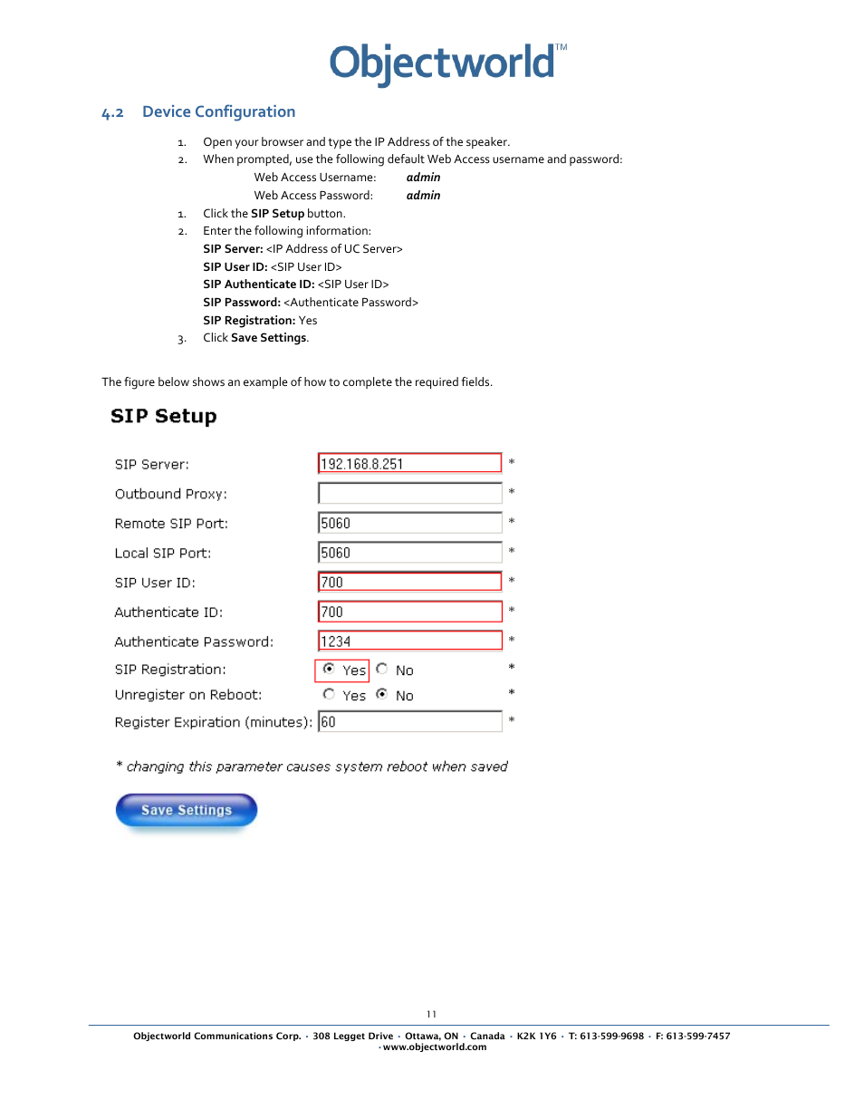 2 device configuration | CyberData VoIP Ceiling Speaker User Manual | Page 13 / 14