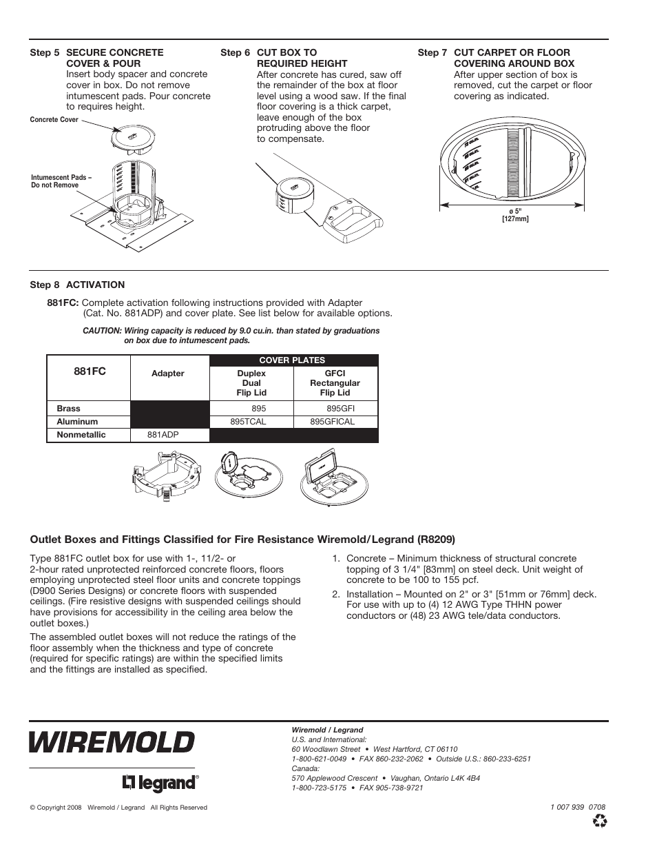 Legrand 881FC User Manual | Page 2 / 2