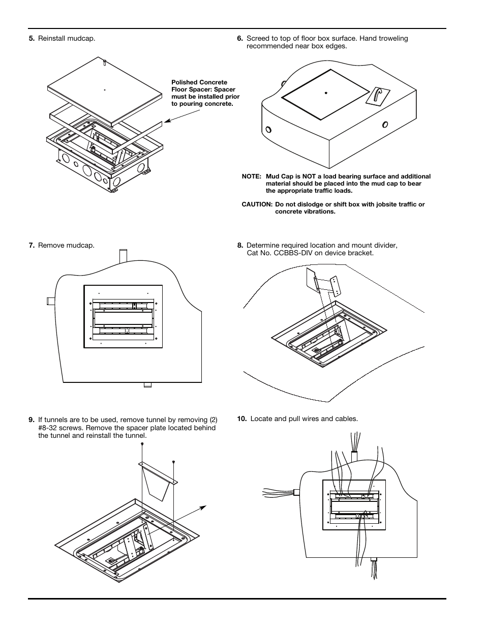 Legrand CCBB Series Floor Boxes User Manual | Page 2 / 4