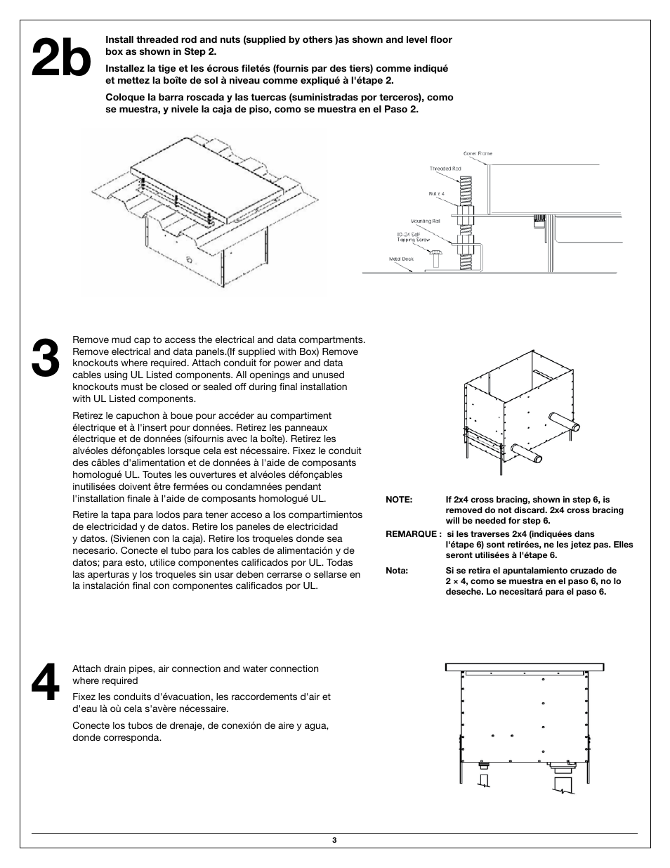 Legrand CCFB Series Floor Boxes User Manual | Page 3 / 8