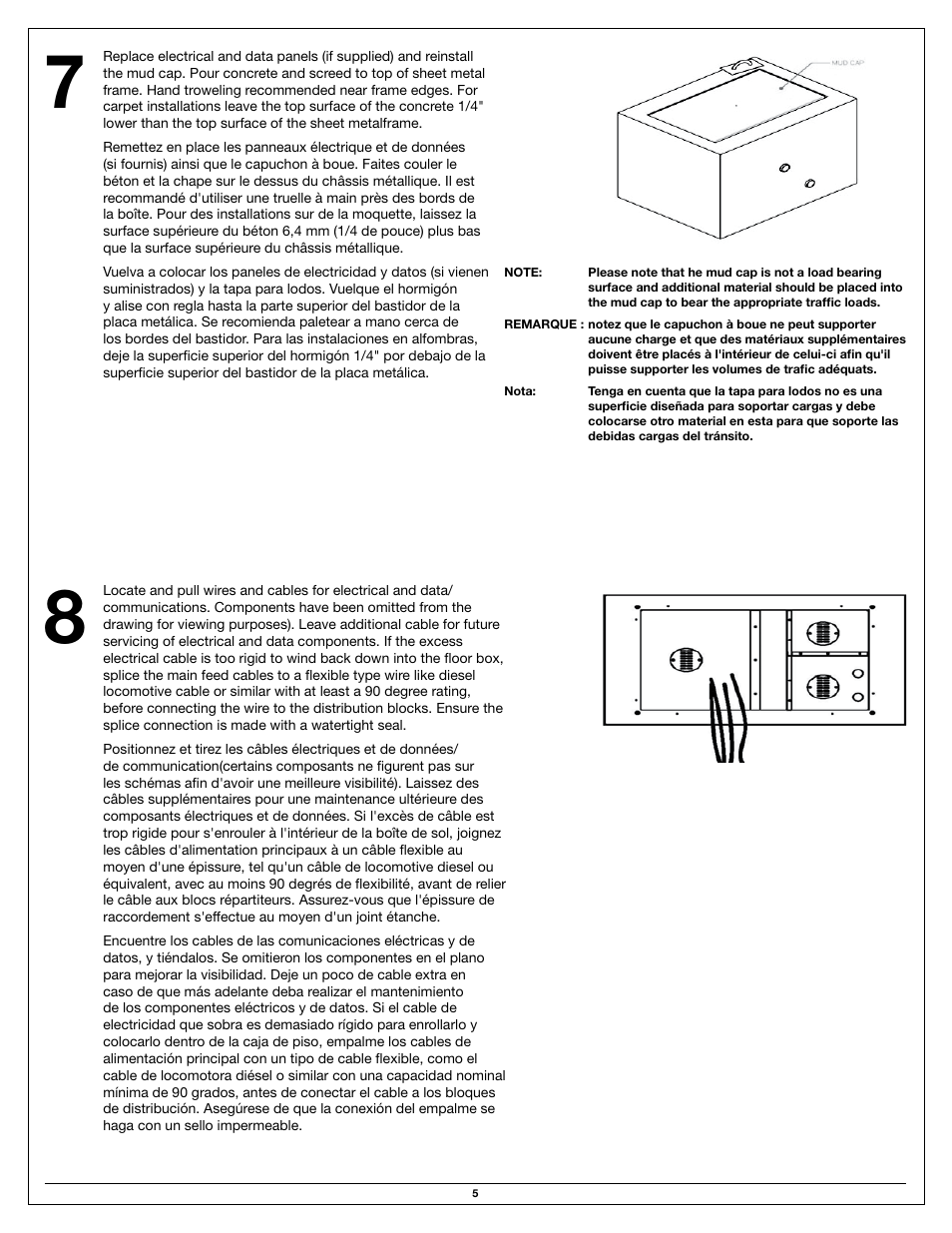 Legrand CCFB Series Floor Boxes User Manual | Page 5 / 8