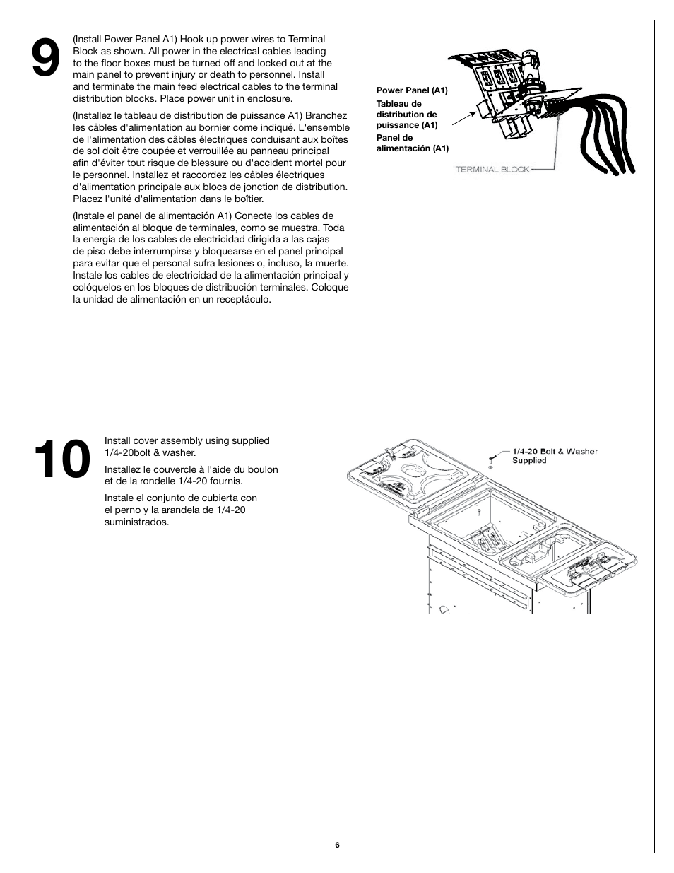 Legrand CCFB Series Floor Boxes User Manual | Page 6 / 8