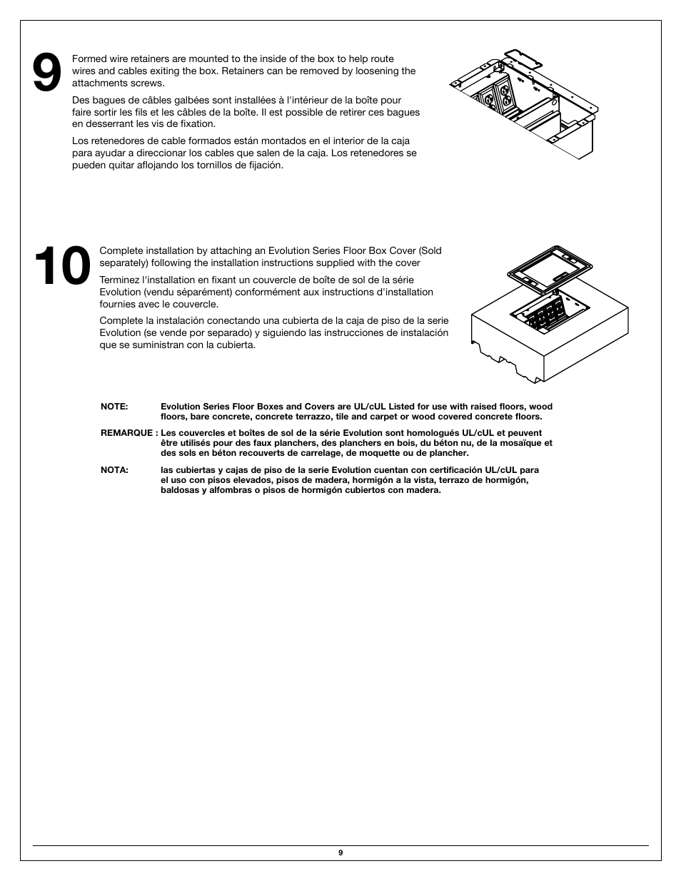 Legrand EFB6S-FC Series User Manual | Page 9 / 12