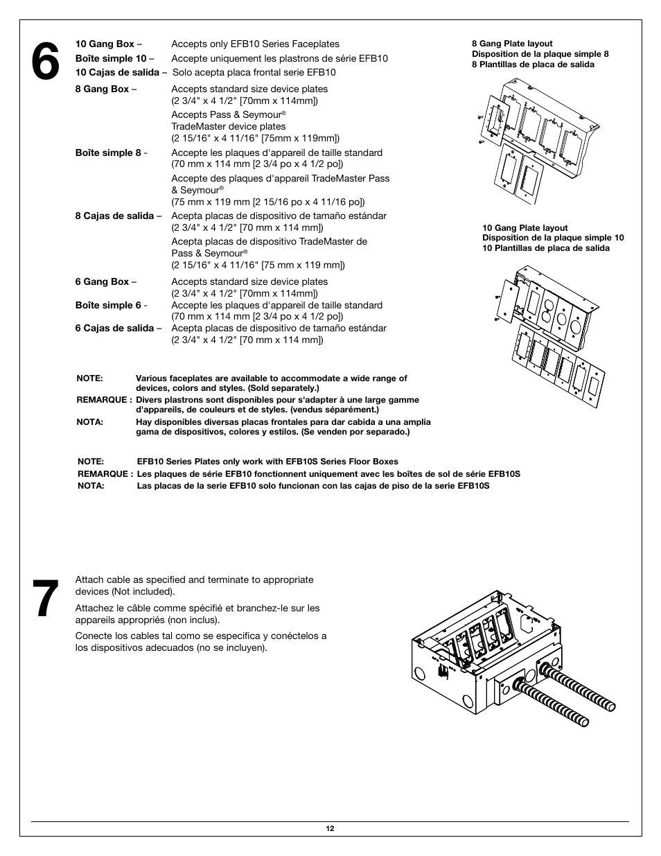 Legrand EFB10S-OG User Manual | Page 12 / 16