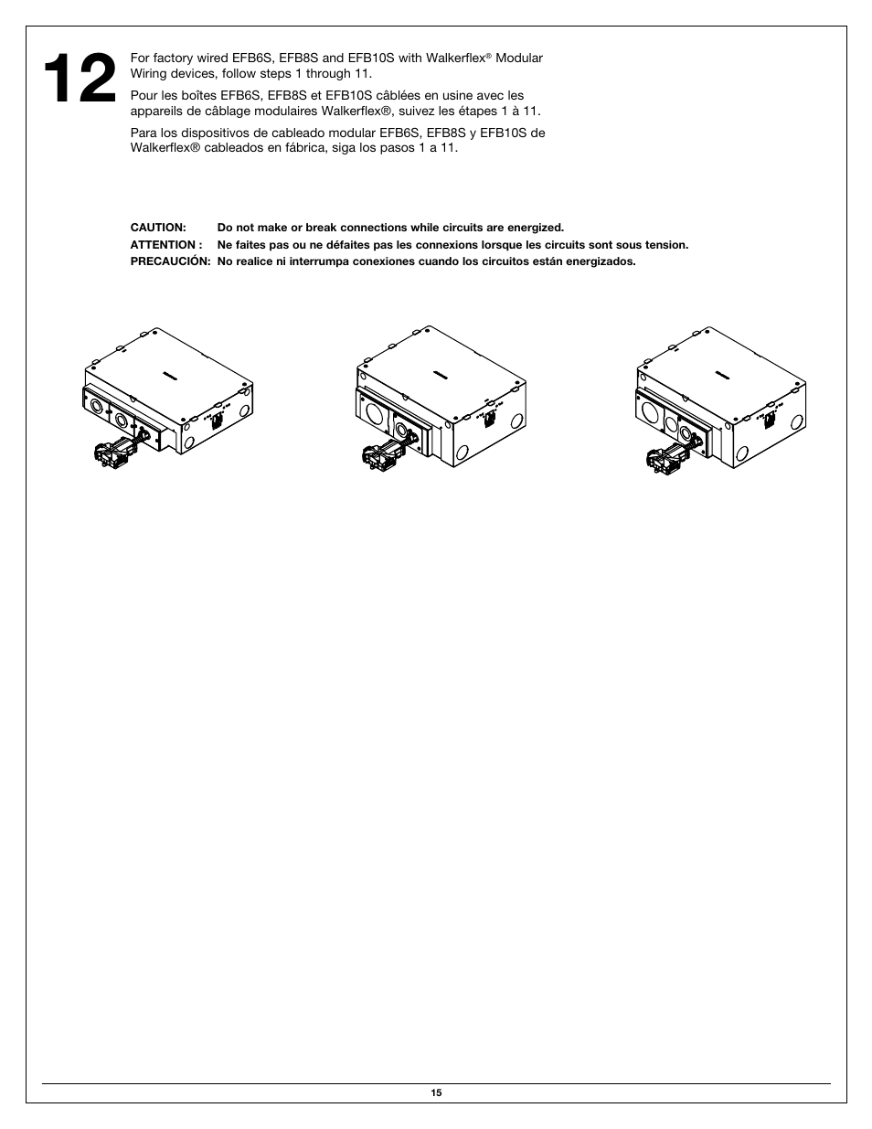 Legrand EFB10S-OG User Manual | Page 15 / 16