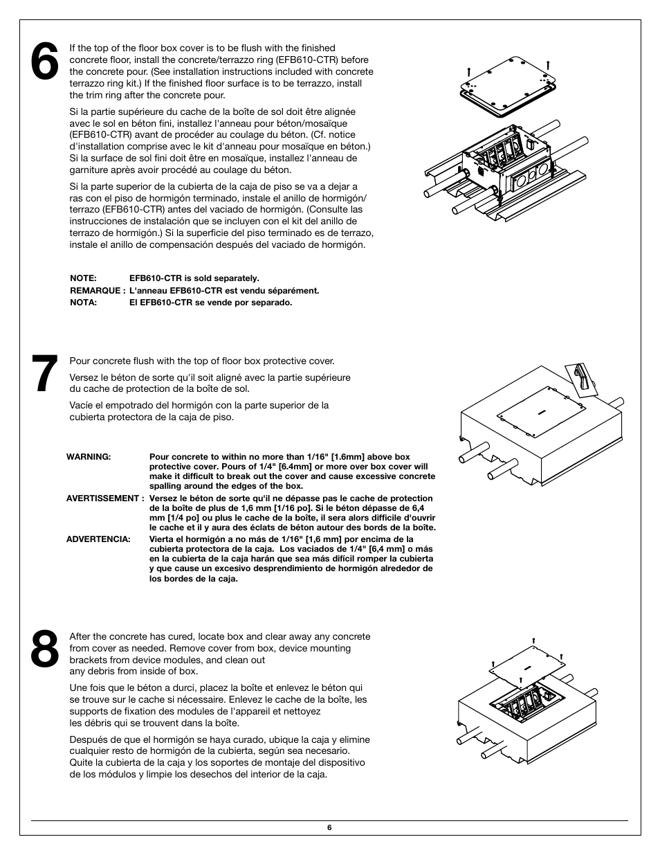 Legrand EFB10S-OG User Manual | Page 6 / 16