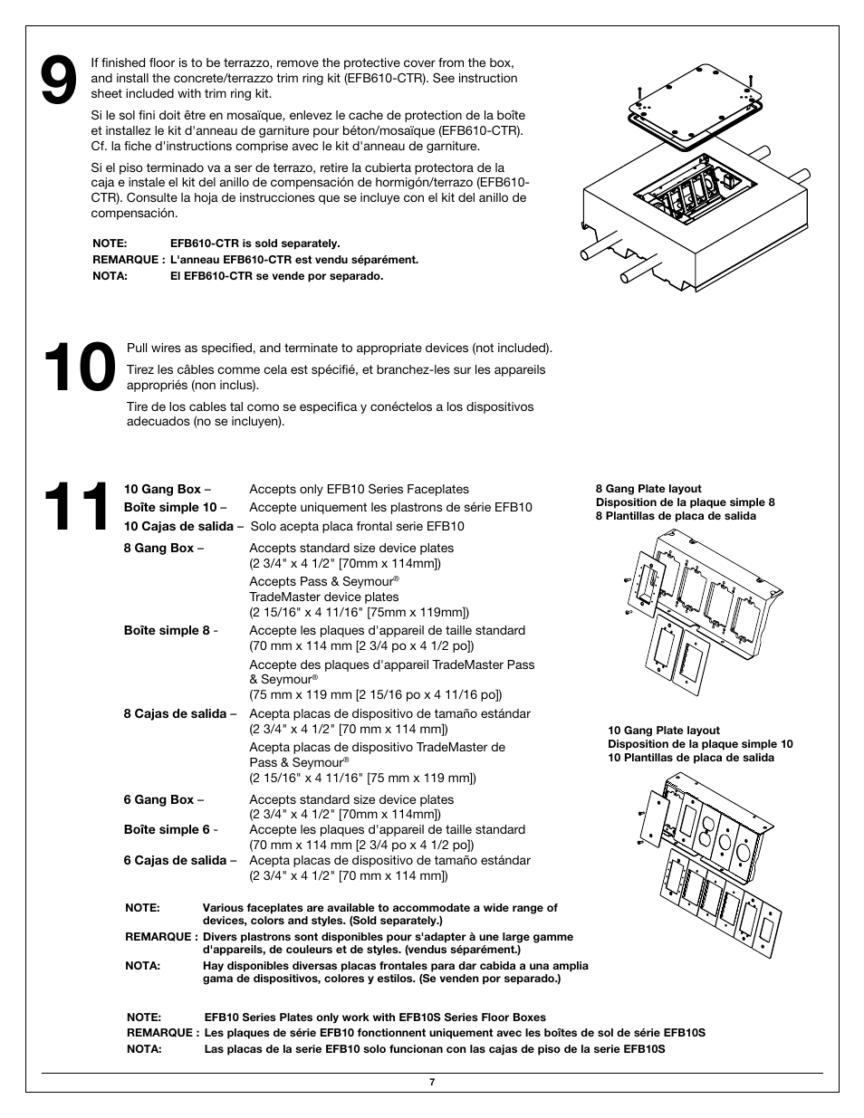 Legrand EFB10S-OG User Manual | Page 7 / 16