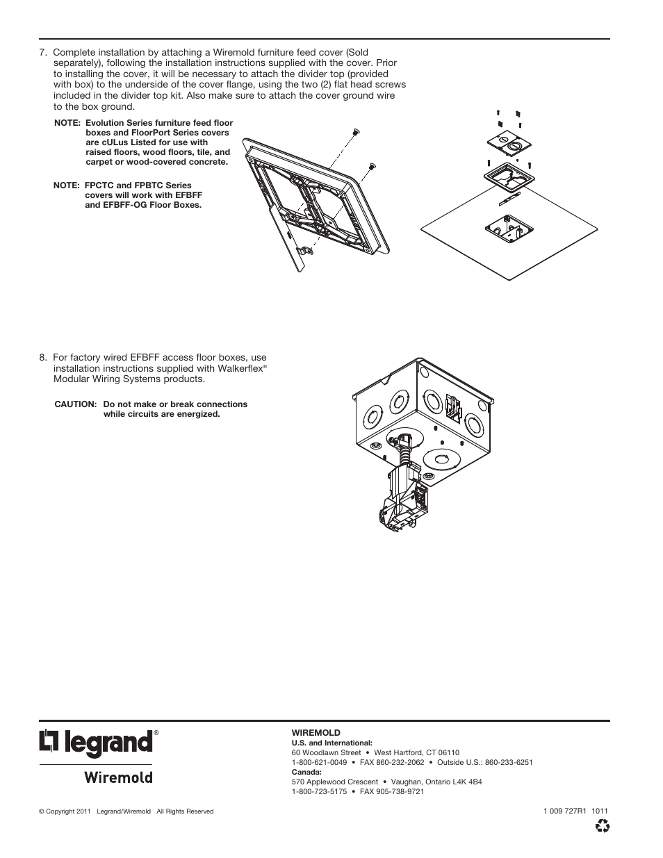 Legrand EFBFF User Manual | Page 4 / 4