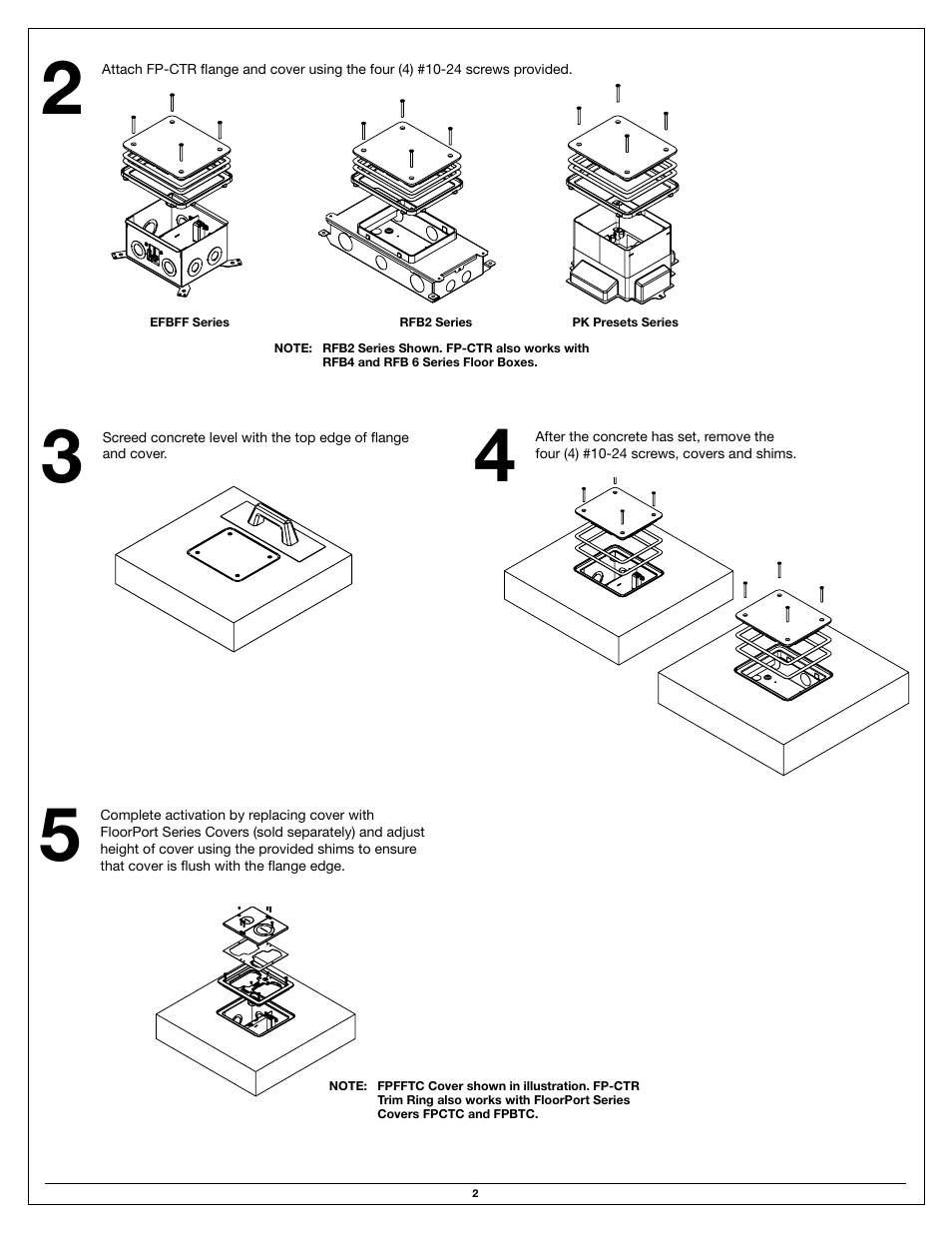 Legrand FP-CTR User Manual | Page 2 / 4