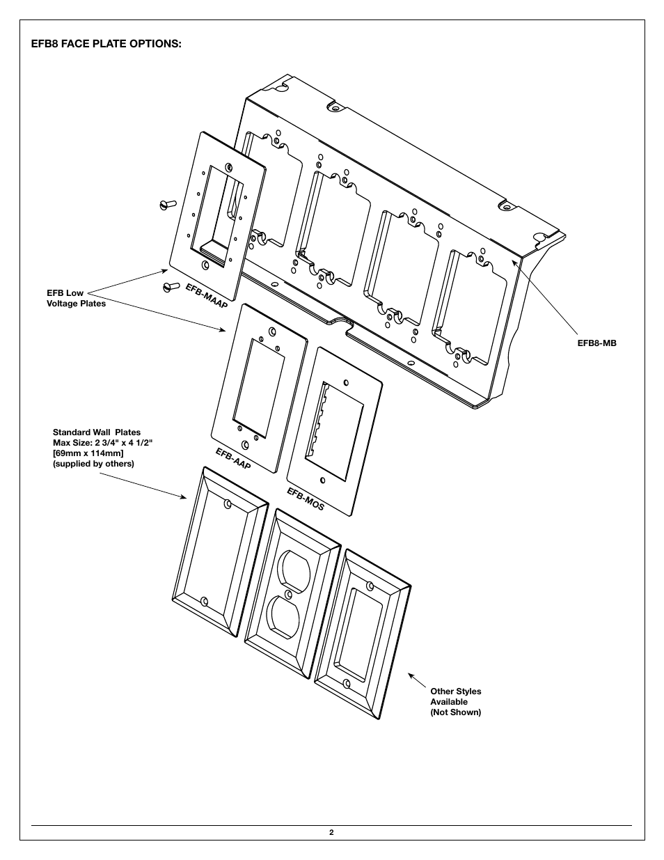 Legrand EFB10-S2 User Manual | Page 2 / 8