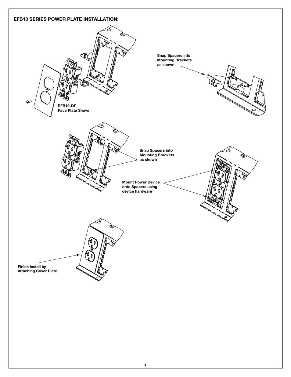 Legrand EFB10-S2 User Manual | Page 4 / 8