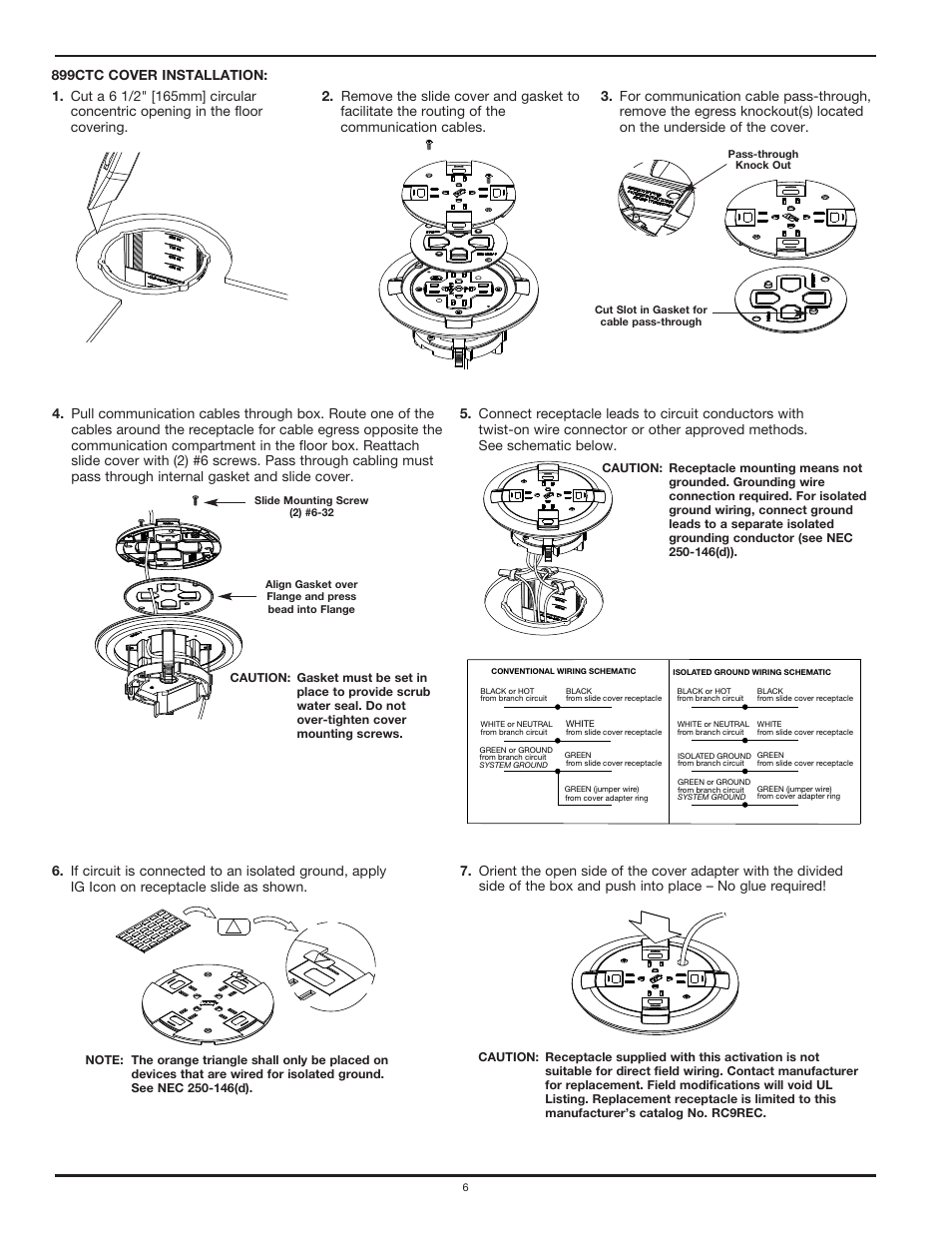 Legrand 881AMD8TC User Manual | Page 6 / 8