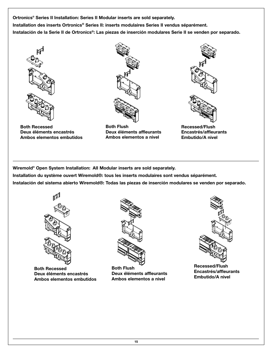 Legrand Ratchet-Pro Series Floor Boxes User Manual | Page 15 / 20