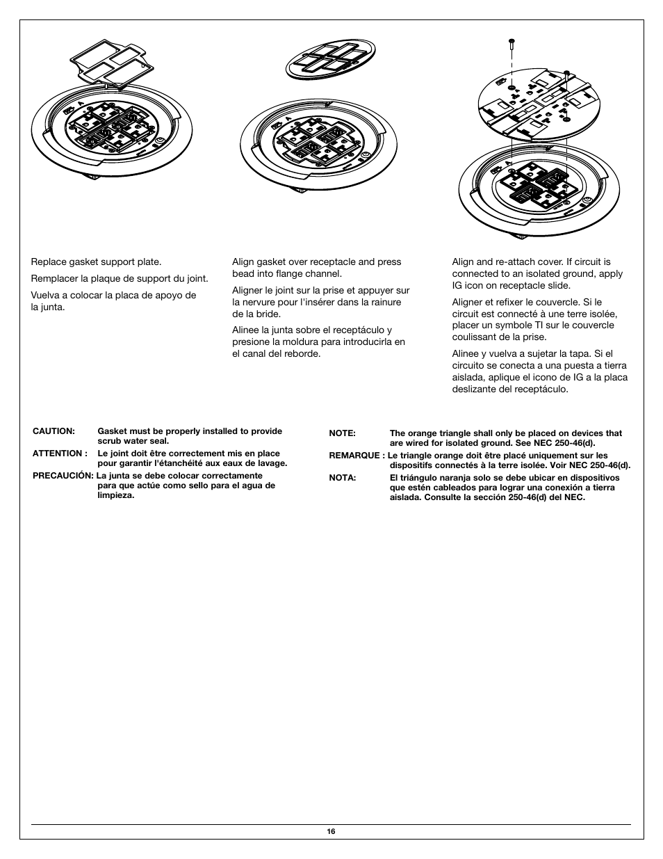 Legrand Ratchet-Pro Series Floor Boxes User Manual | Page 16 / 20