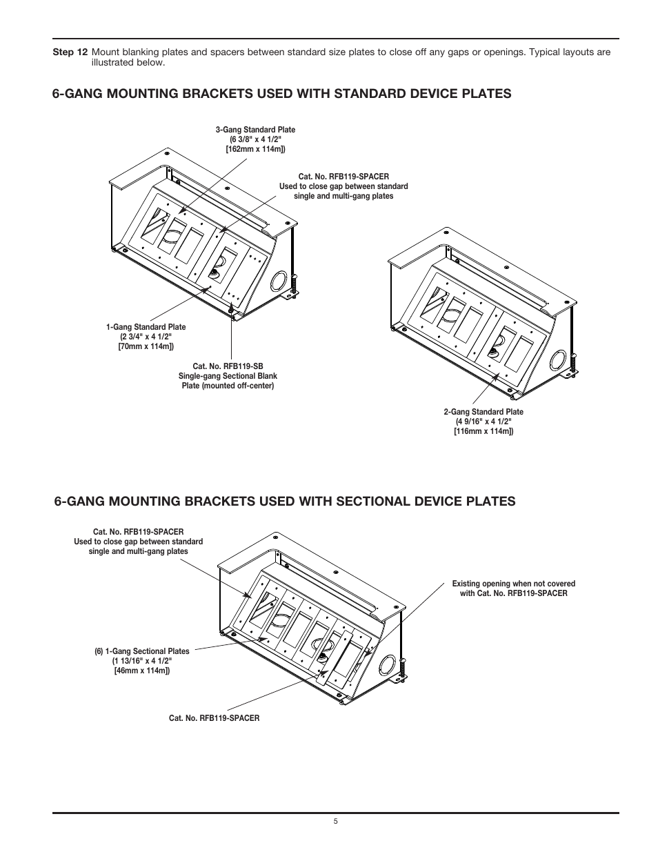 Legrand RFB9 User Manual | Page 5 / 8