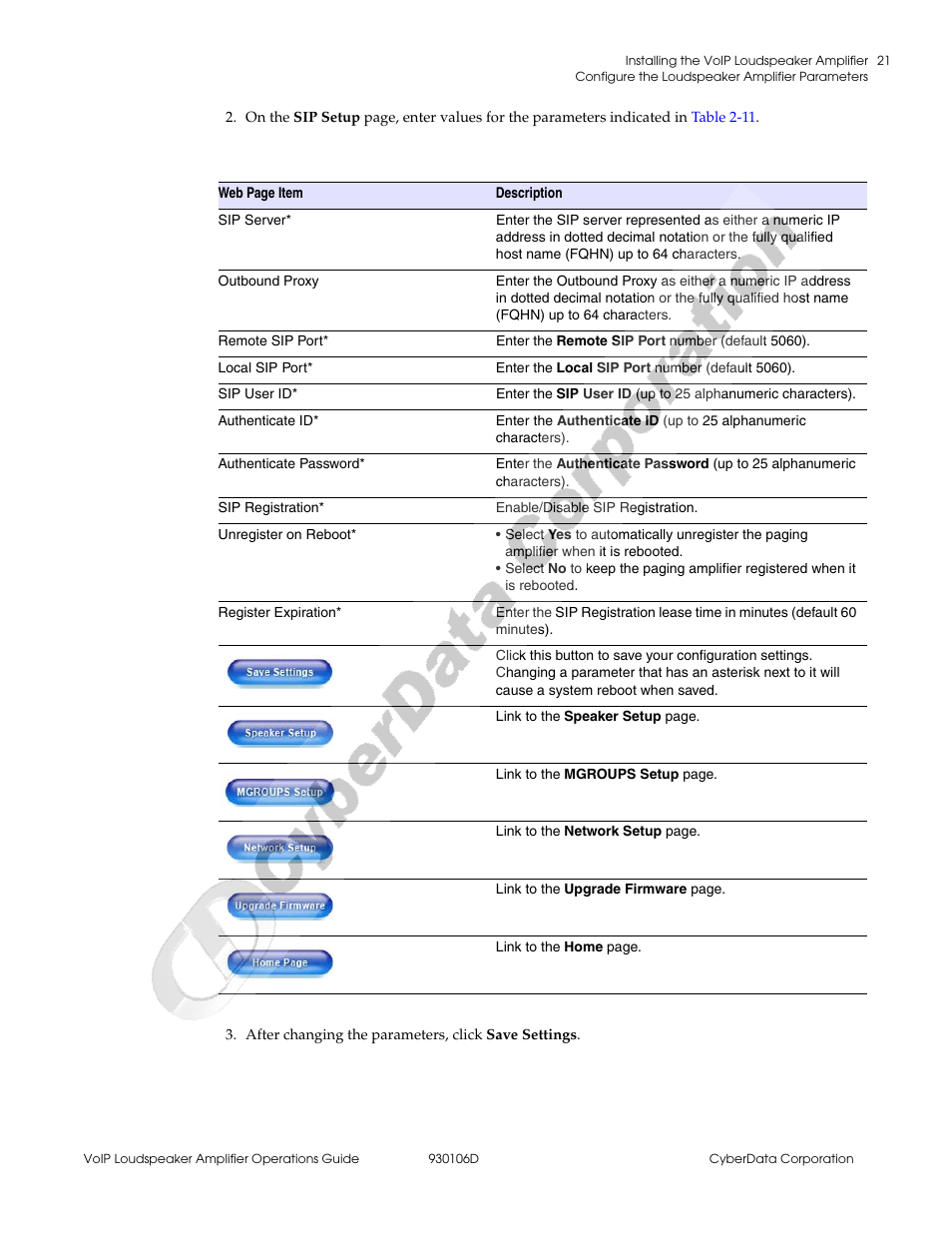 CyberData Part #010861 930106D User Manual | Page 27 / 44