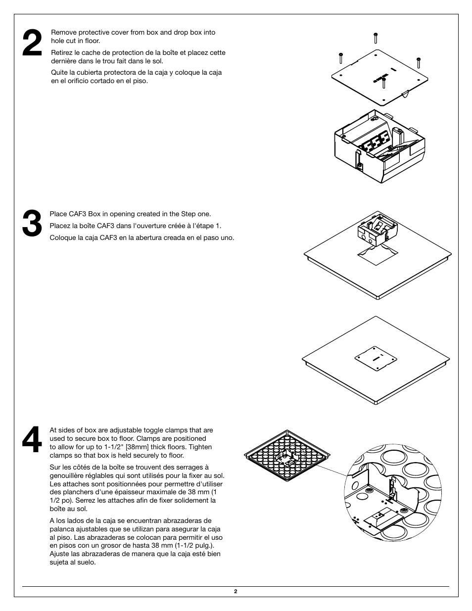 Legrand CAF3 User Manual | Page 2 / 8