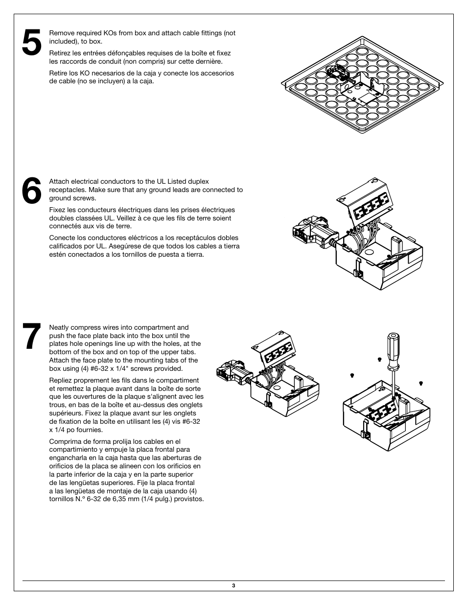 Legrand CAF3 User Manual | Page 3 / 8