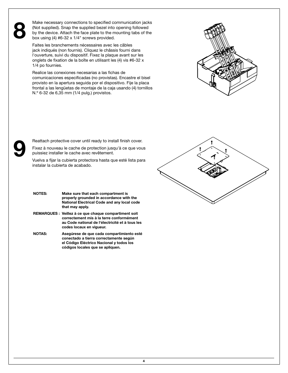 Legrand CAF3 User Manual | Page 4 / 8