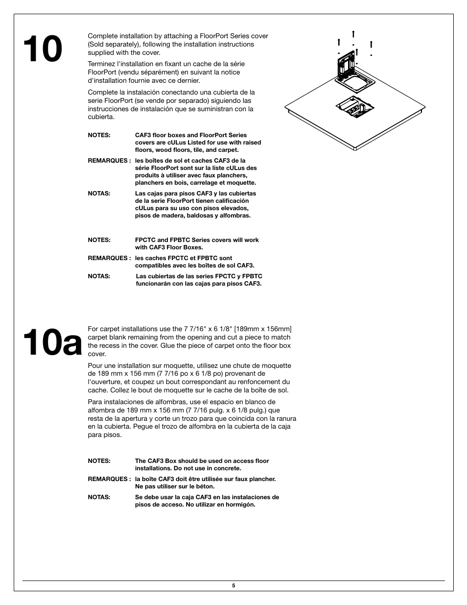 Legrand CAF3 User Manual | Page 5 / 8